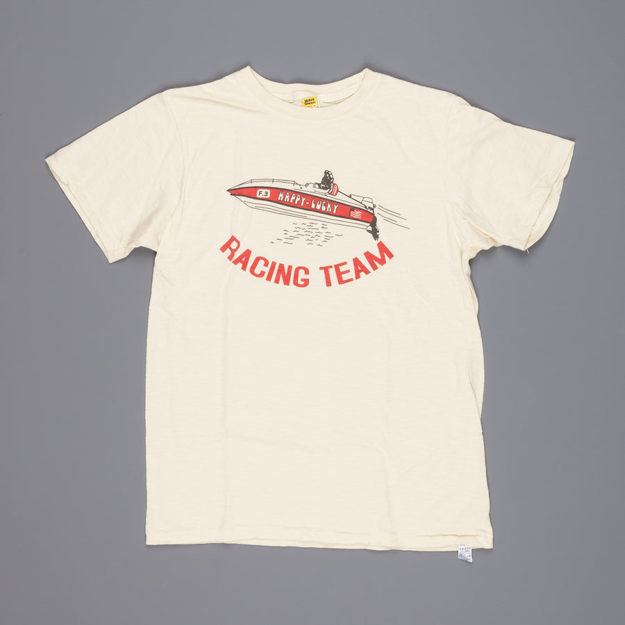 Velva Sheen shortsleeve Racing team tee ivory