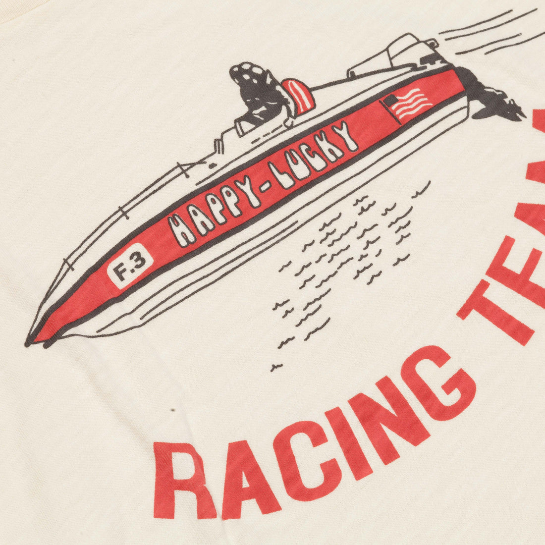 Velva Sheen shortsleeve Racing team tee ivory