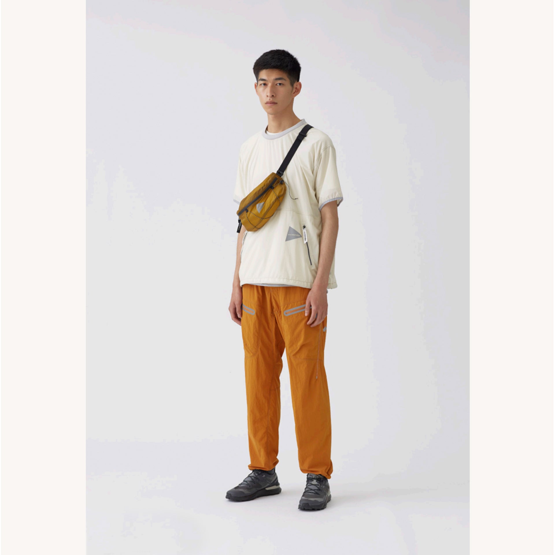 And Wander Pertex Wind T Off-White