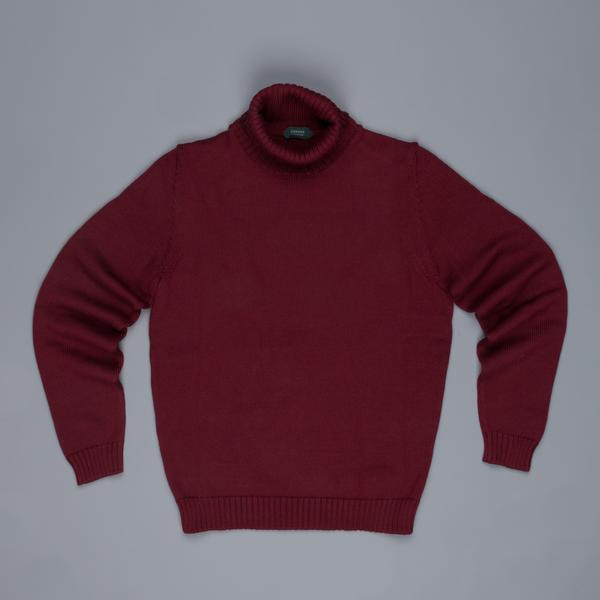 Zanone DV Turtle Neck Bordeaux