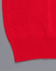 Zanone Crew neck crepe cotton sweater rosso