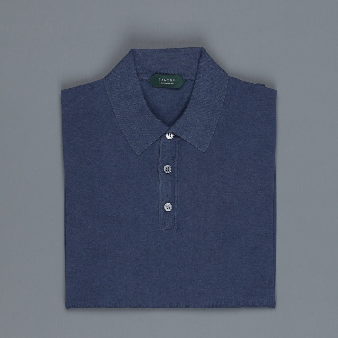 Zanone LS Polo Blu Scuro