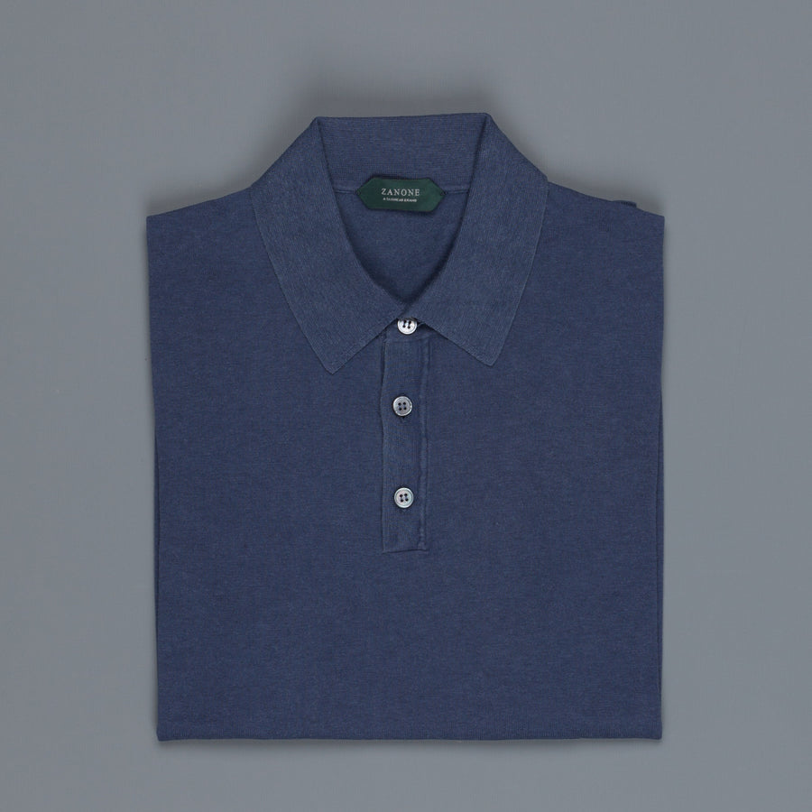 Zanone LS Polo Blu Scuro