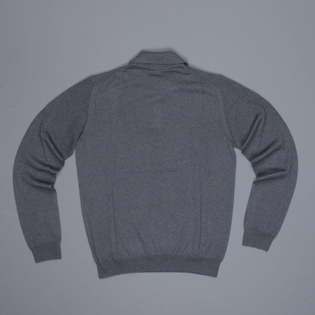 Zanone Cashmere Polo Dark Grey