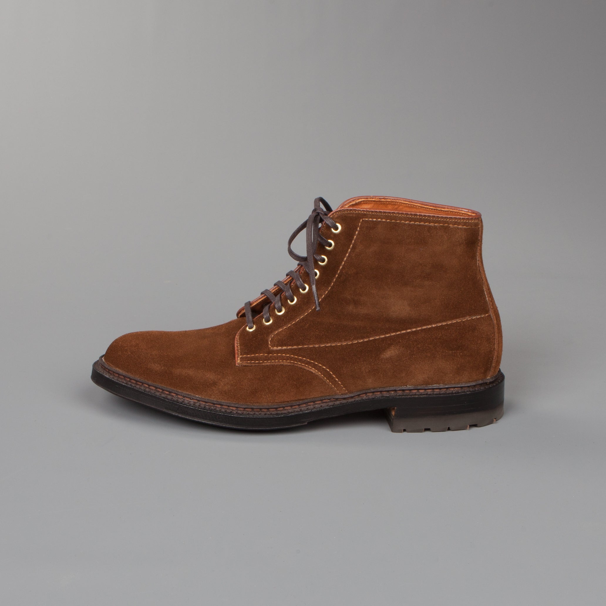 Alden Snuff Suede Barrie last plain toe boot