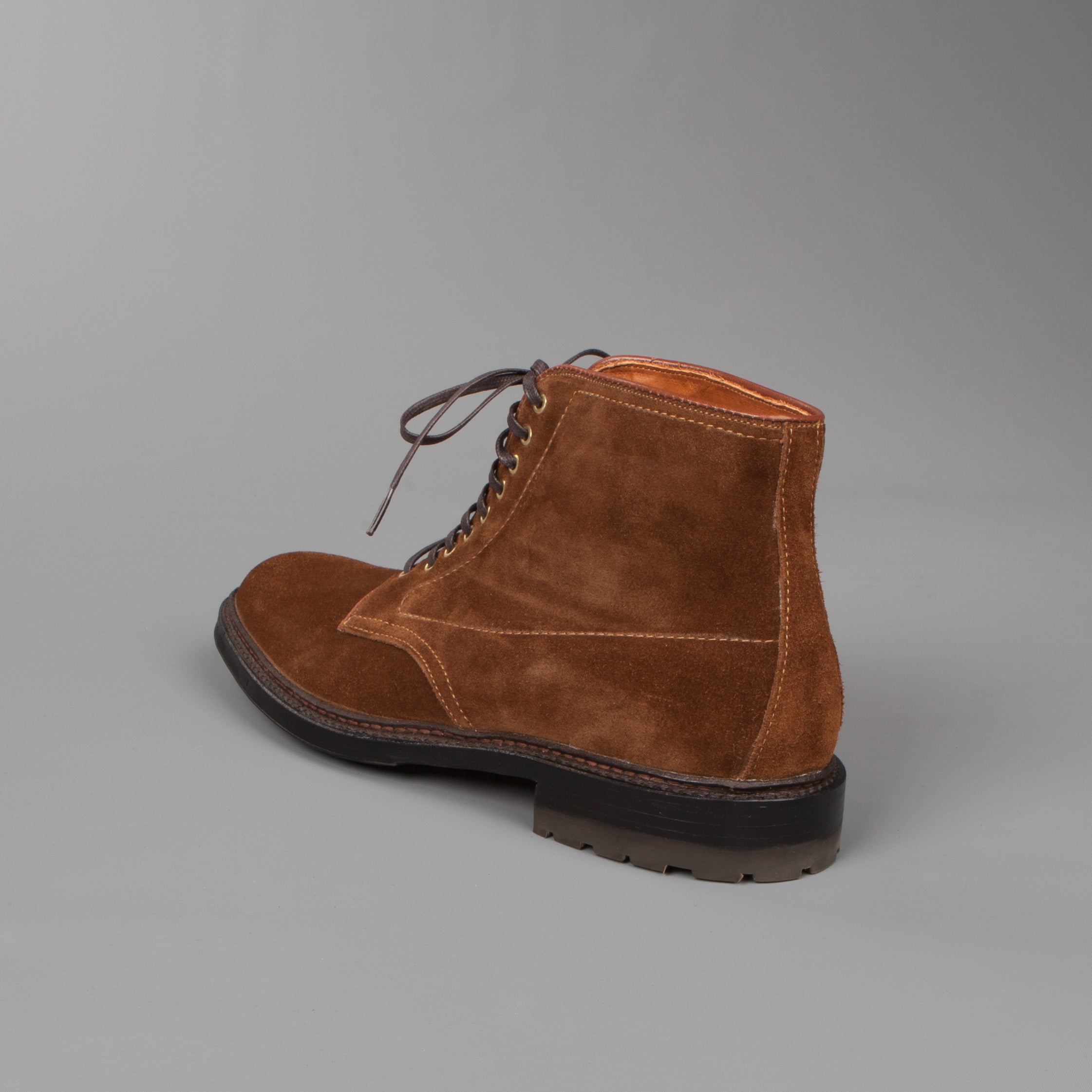 Alden Snuff Suede Barrie last plain toe boot