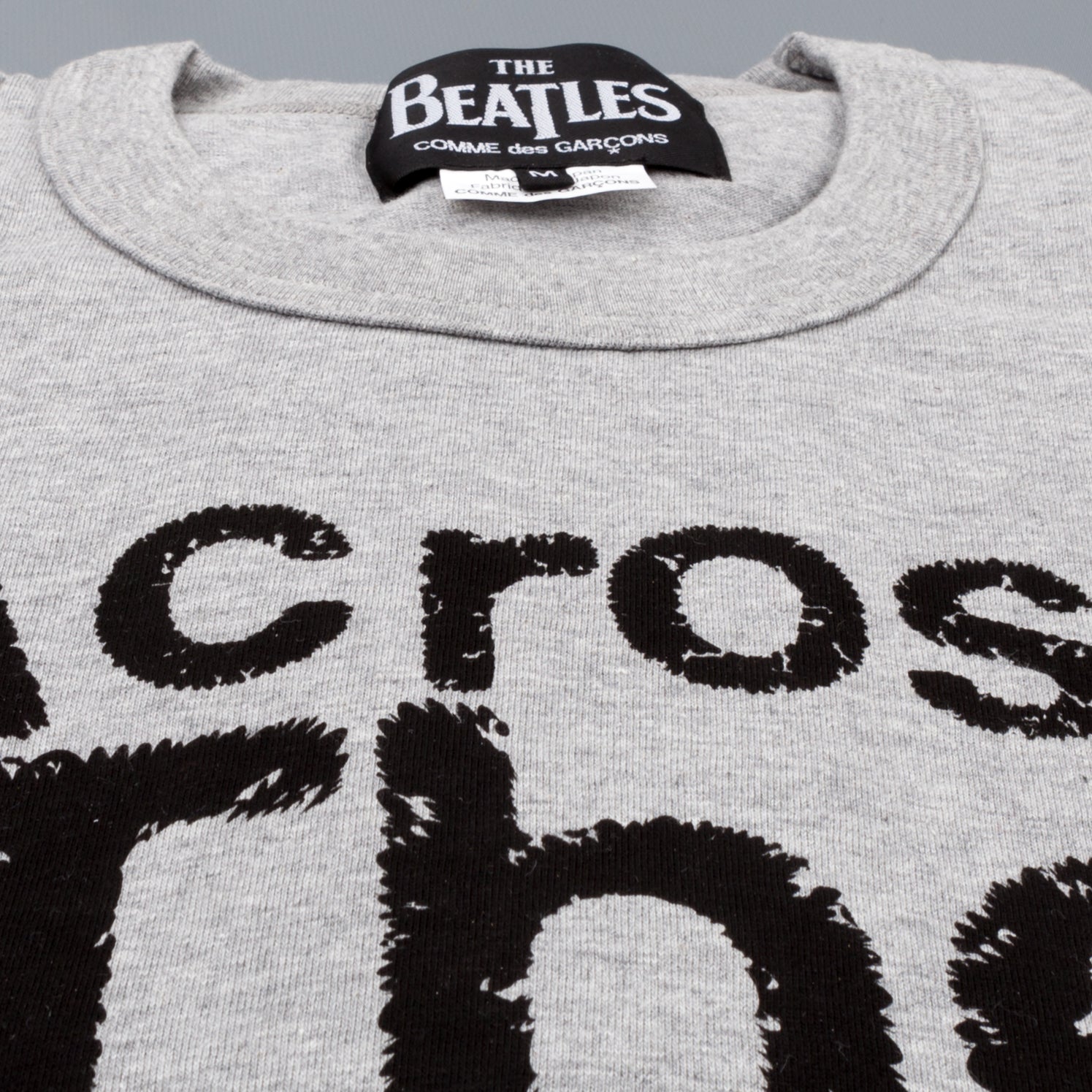 The Beatles x Comme des Garçons  T shirt Across the universe heather grey