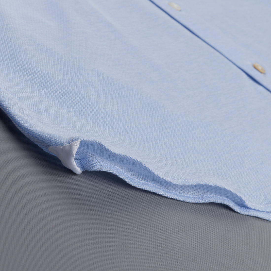Finamore Toronto shirt Sergio Collar in Fine Jersey Pique Blue