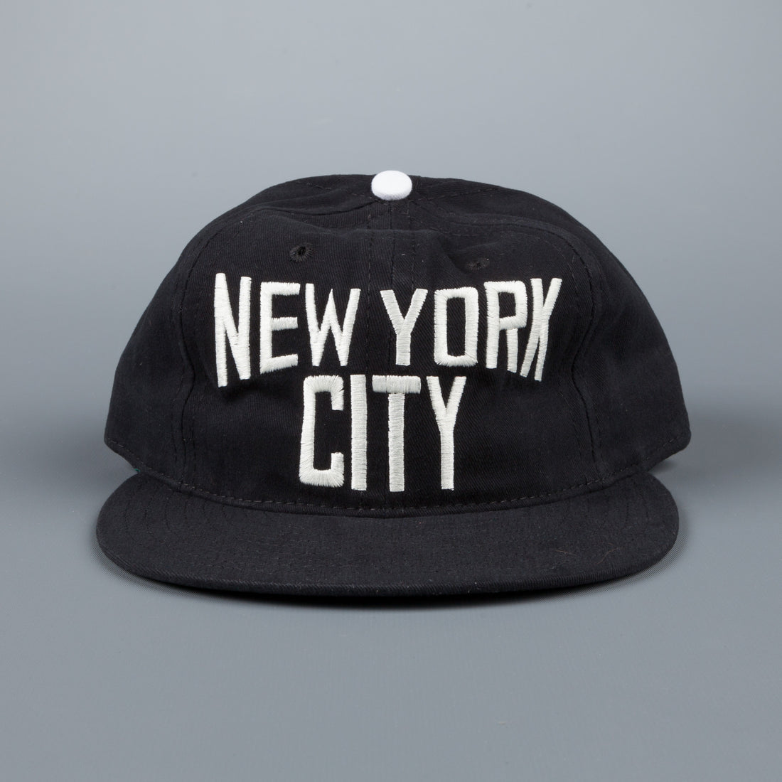 Ebbets field flannels New York city Lennon 6 panel strap back cap black