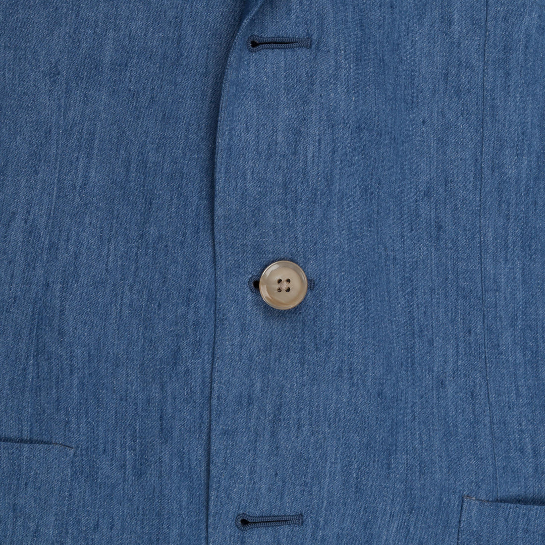 Caruso Butterfly GZE jacket blu denim linen