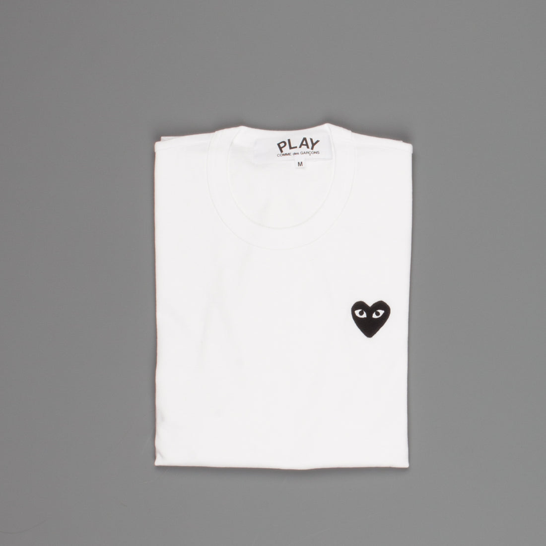 Comme des Garçons PLAY Longsleeve Tee white black Heart