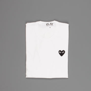 Comme des Garçons PLAY Longsleeve Tee white black Heart