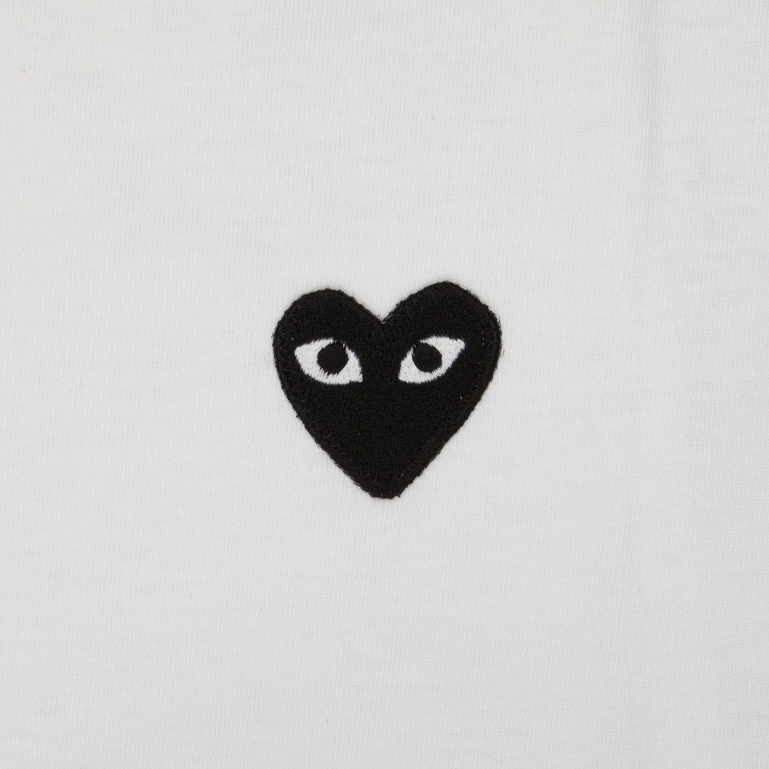 Comme des Garçons PLAY Longsleeve Tee white black Heart