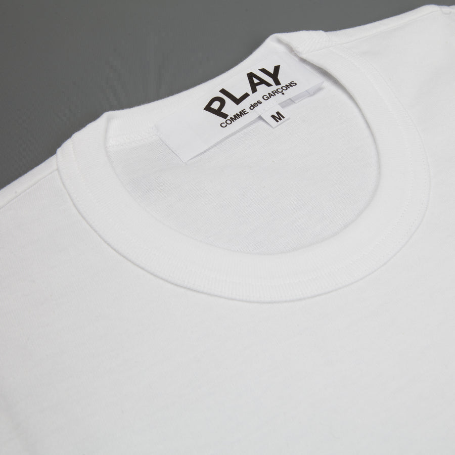 Comme des Garçons PLAY Longsleeve Tee white black Heart