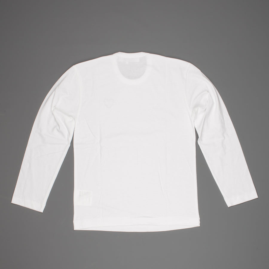 Comme des Garçons PLAY Longsleeve Tee white black Heart