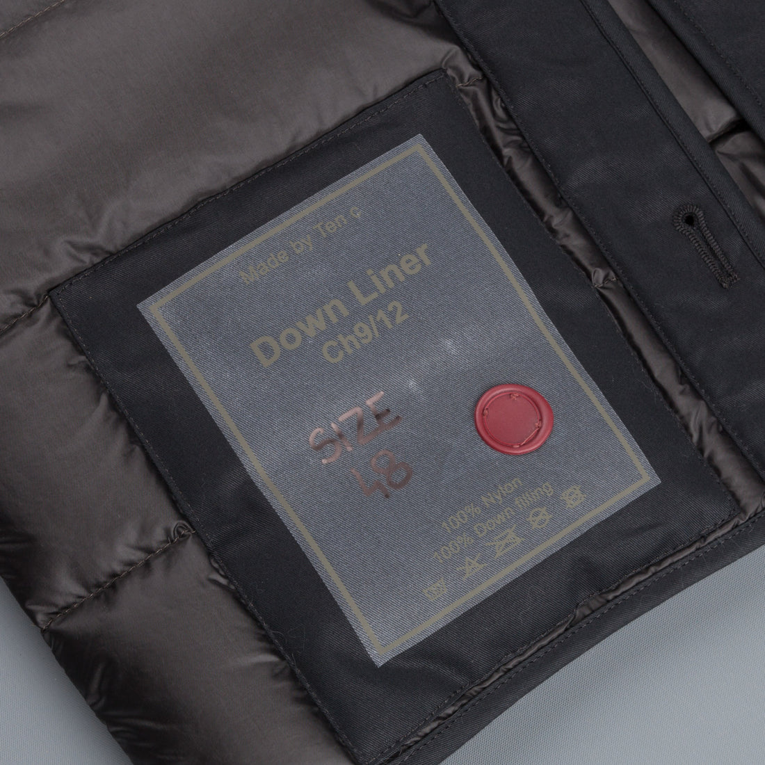 Ten C New Down Liner Dark Grey