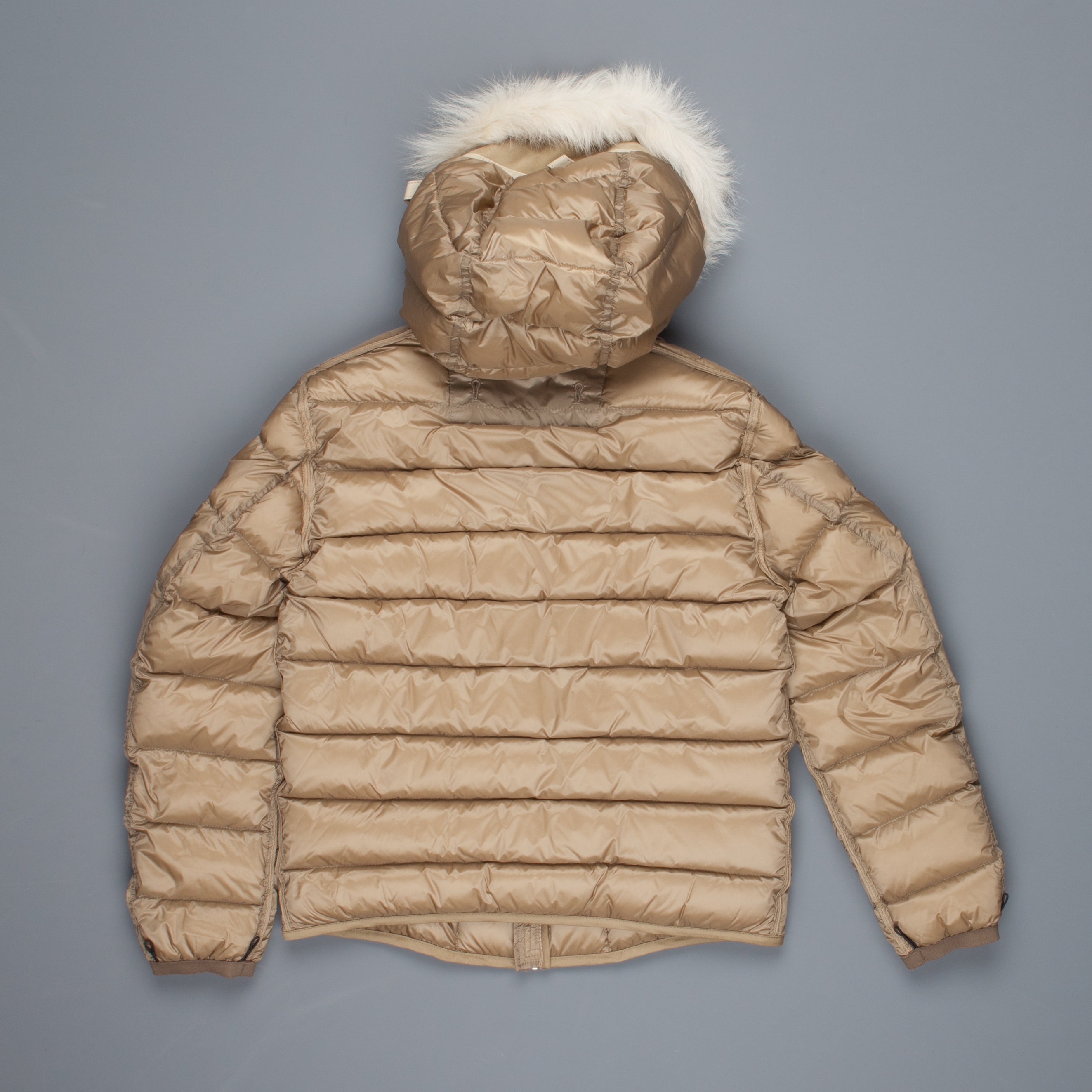 Ten C down liner shearling hooded tan