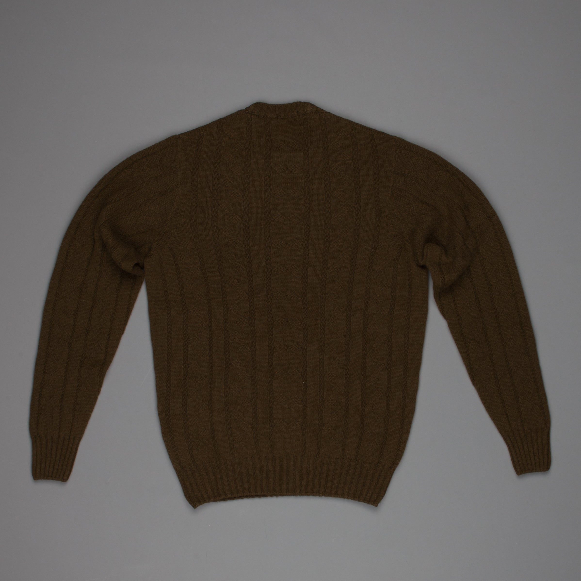 Drumohr Cashmere Treccia Crew Neck Hunting Green
