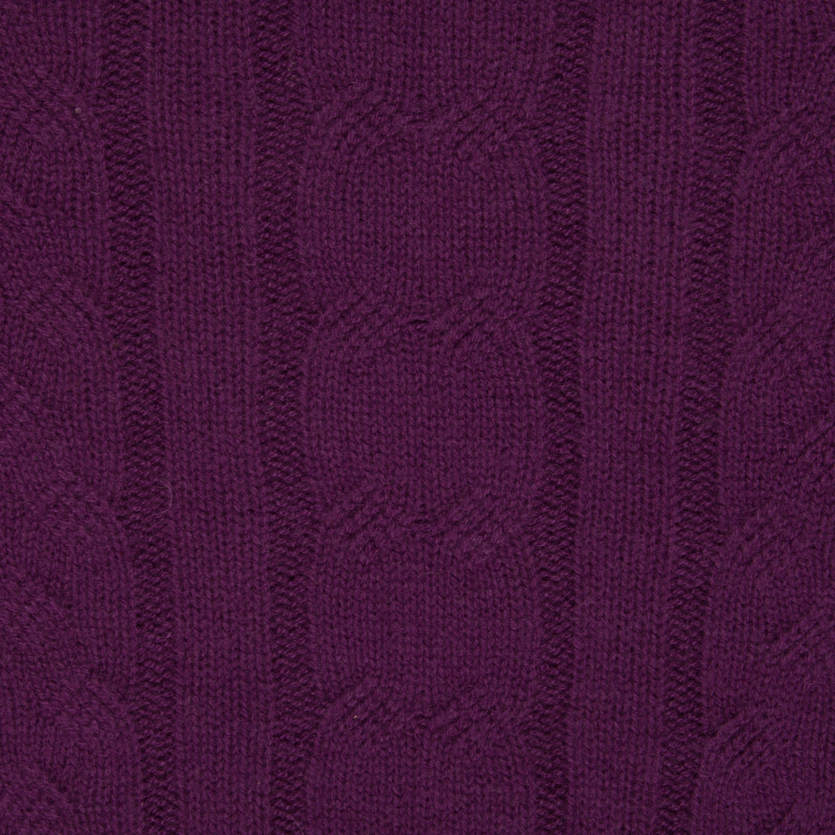 Drumohr Cashmere Treccia Crew Neck Dark Violet
