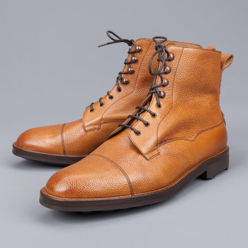 Edward Green Galway boots in Almond Grained country calf  64 last