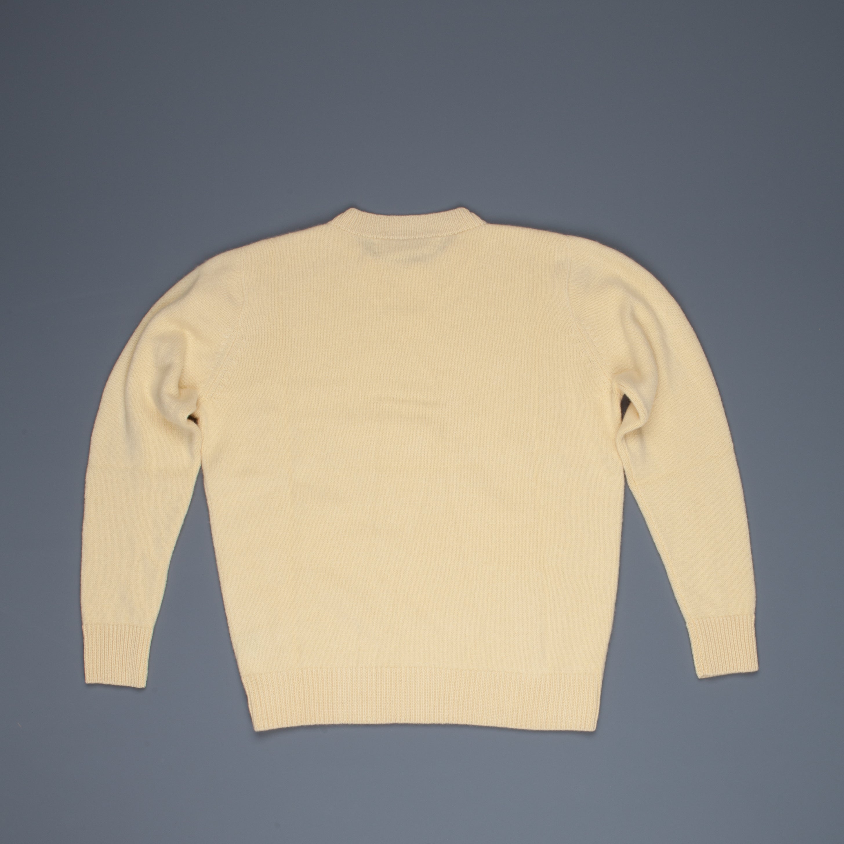 The Elder Statesman  @ Frans Boone Cashmere Simple Crew Unisex sweater Butter