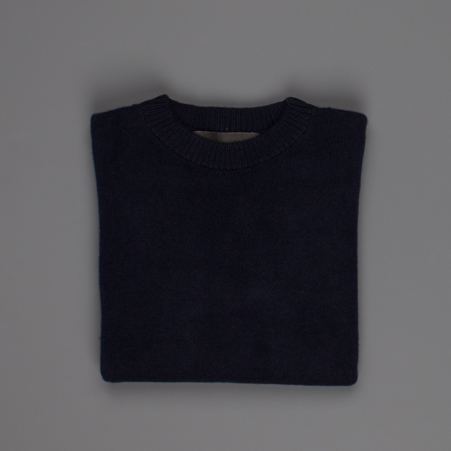 The Elder Statesman  @ Frans Boone Cashmere Simple Unisex Crew sweater Navy