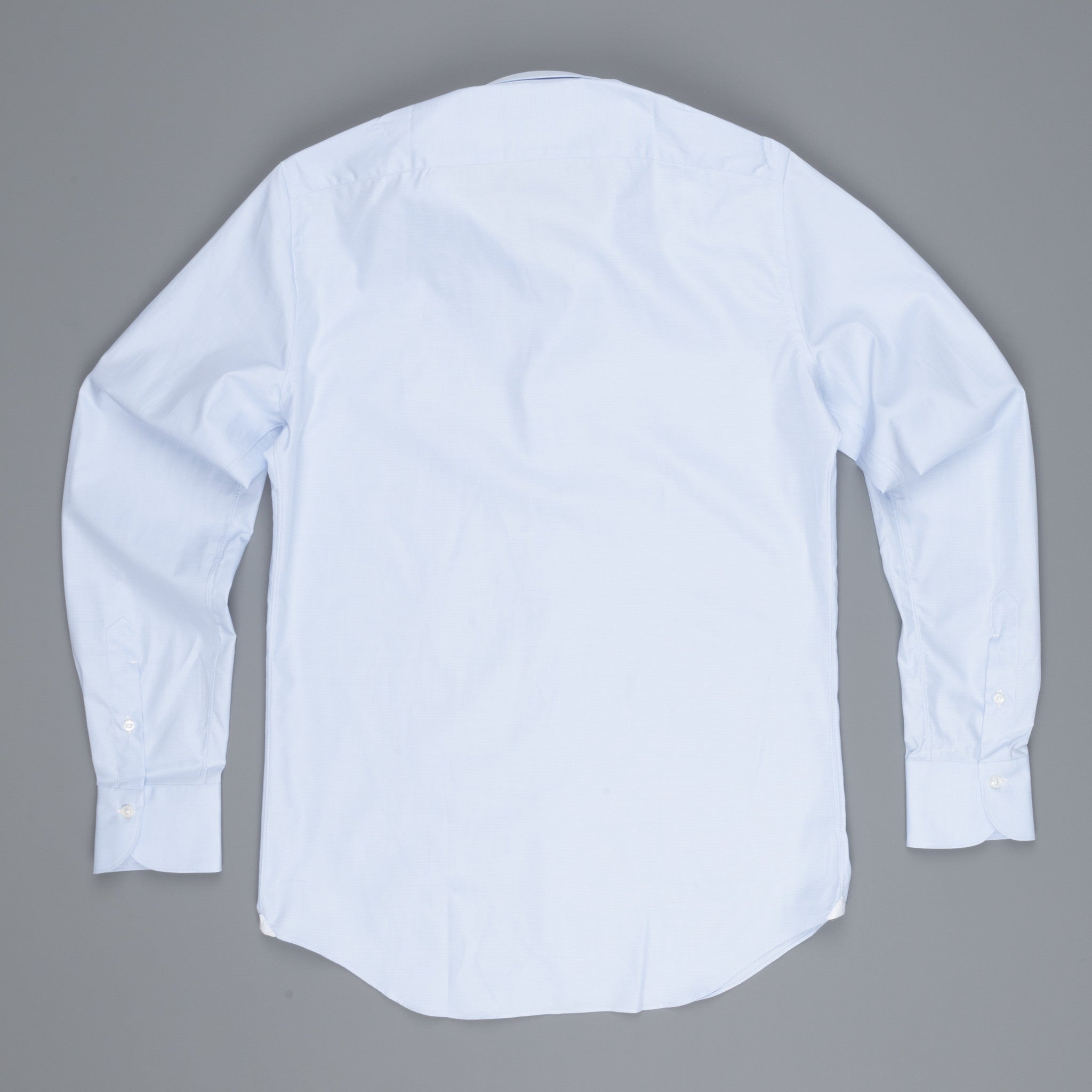 Finamore Milano shirt light blue jaquard Collo Eduardo