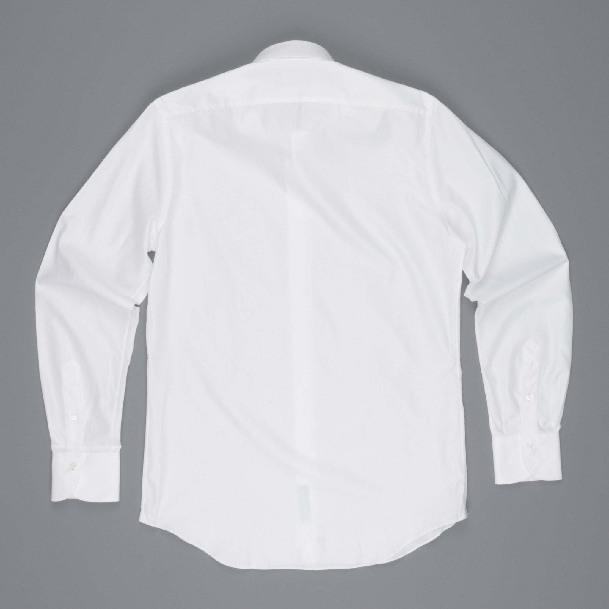 Finamore Milano fine white twill shirt Collo Eduardo