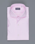 Finamore Milano shirt pink hairline Collo Eduardo