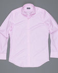 Finamore Milano shirt pink hairline Collo Eduardo