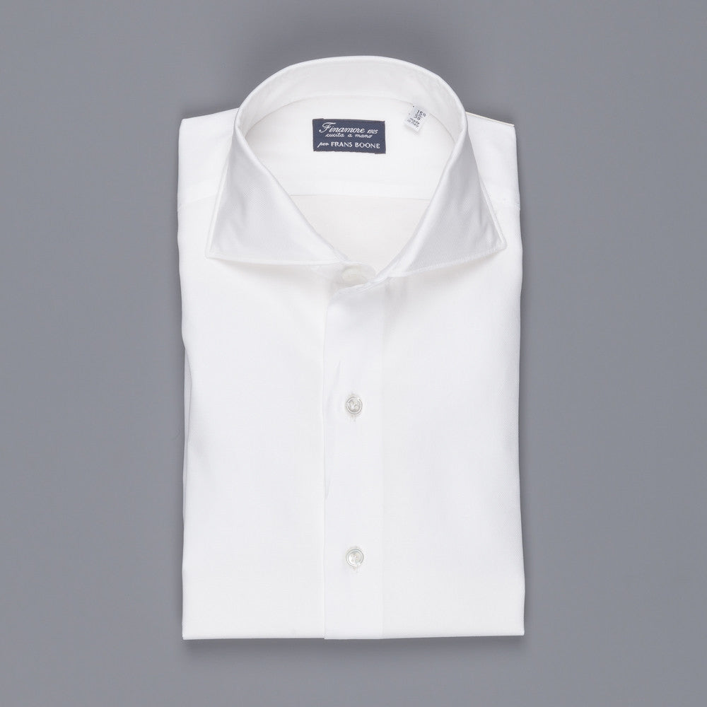 Finamore Milano Eduardo white extra fine oxford shirt