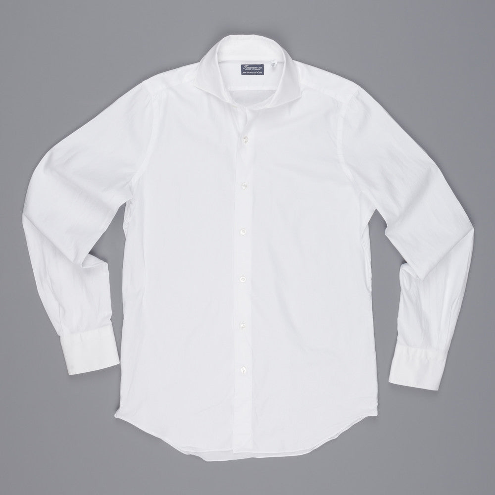 Finamore Milano Eduardo white extra fine oxford shirt