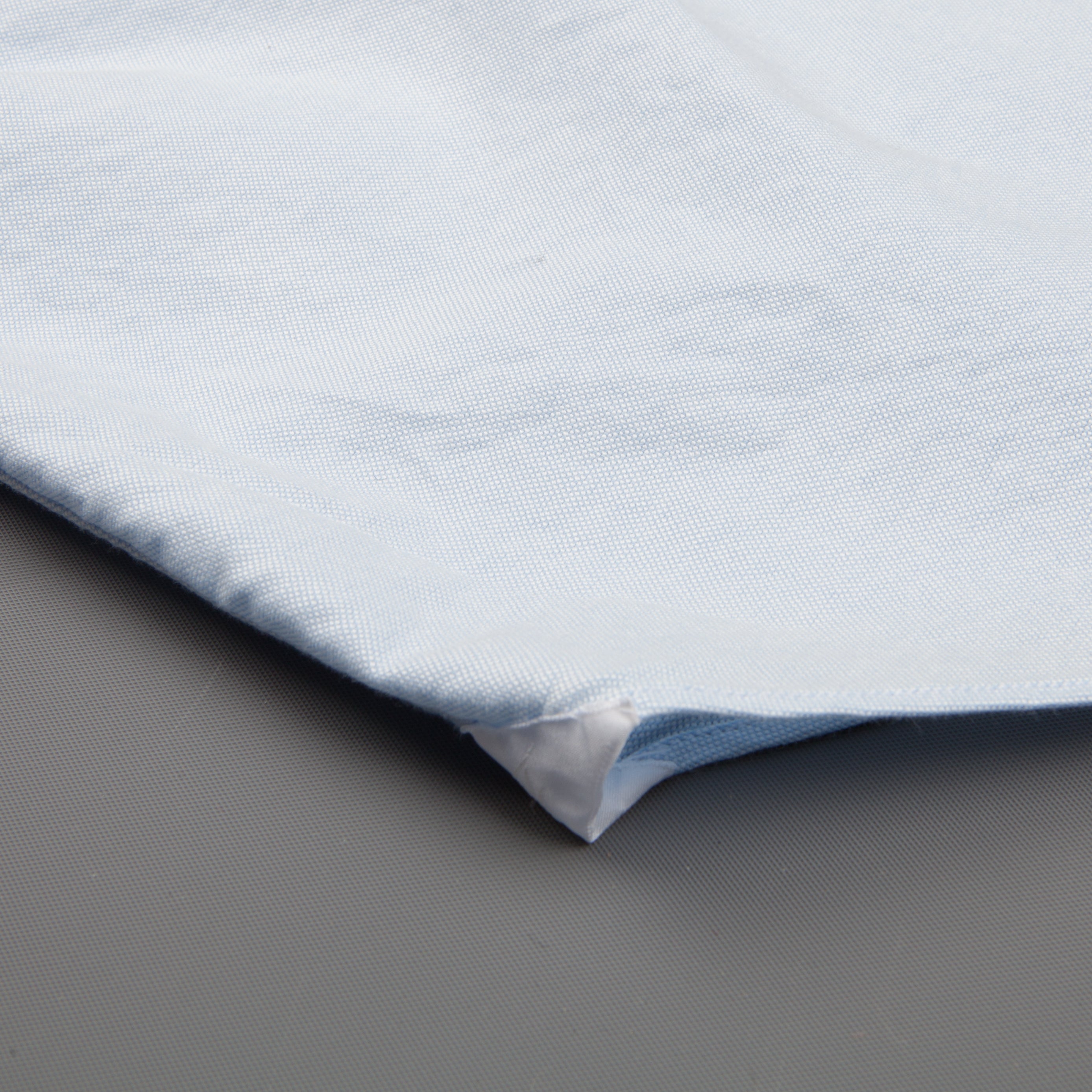 Finamore washed Gaeta shirt Sergio collar brushed oxford blue