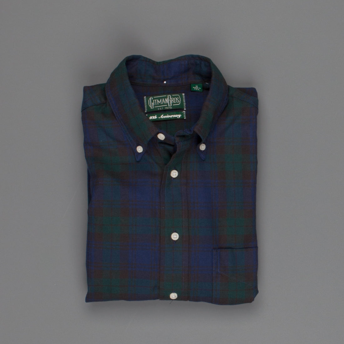 Gitman Vintage oxford button down shirt Blackwatch