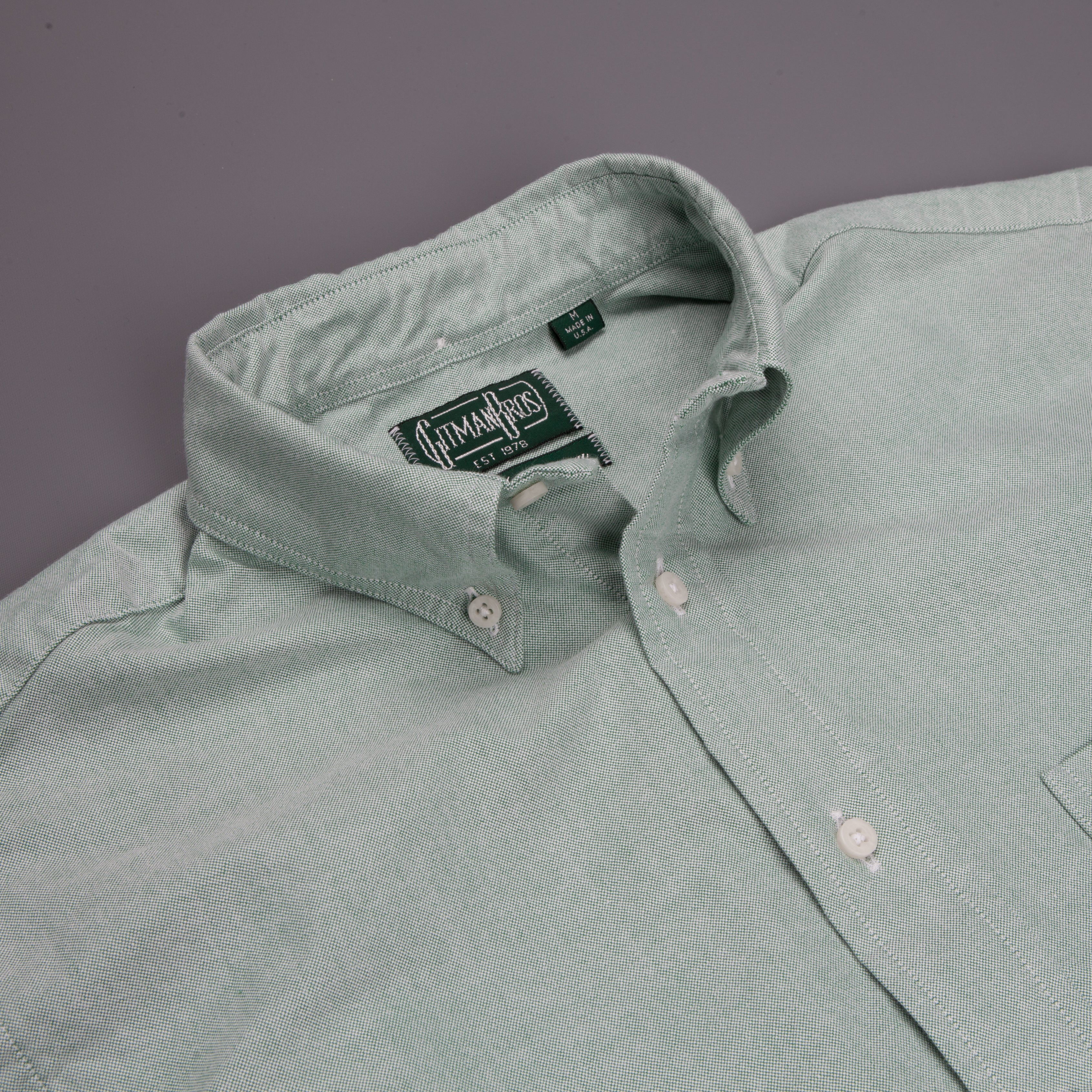 Gitman Vintage Button down shirt oxford light green