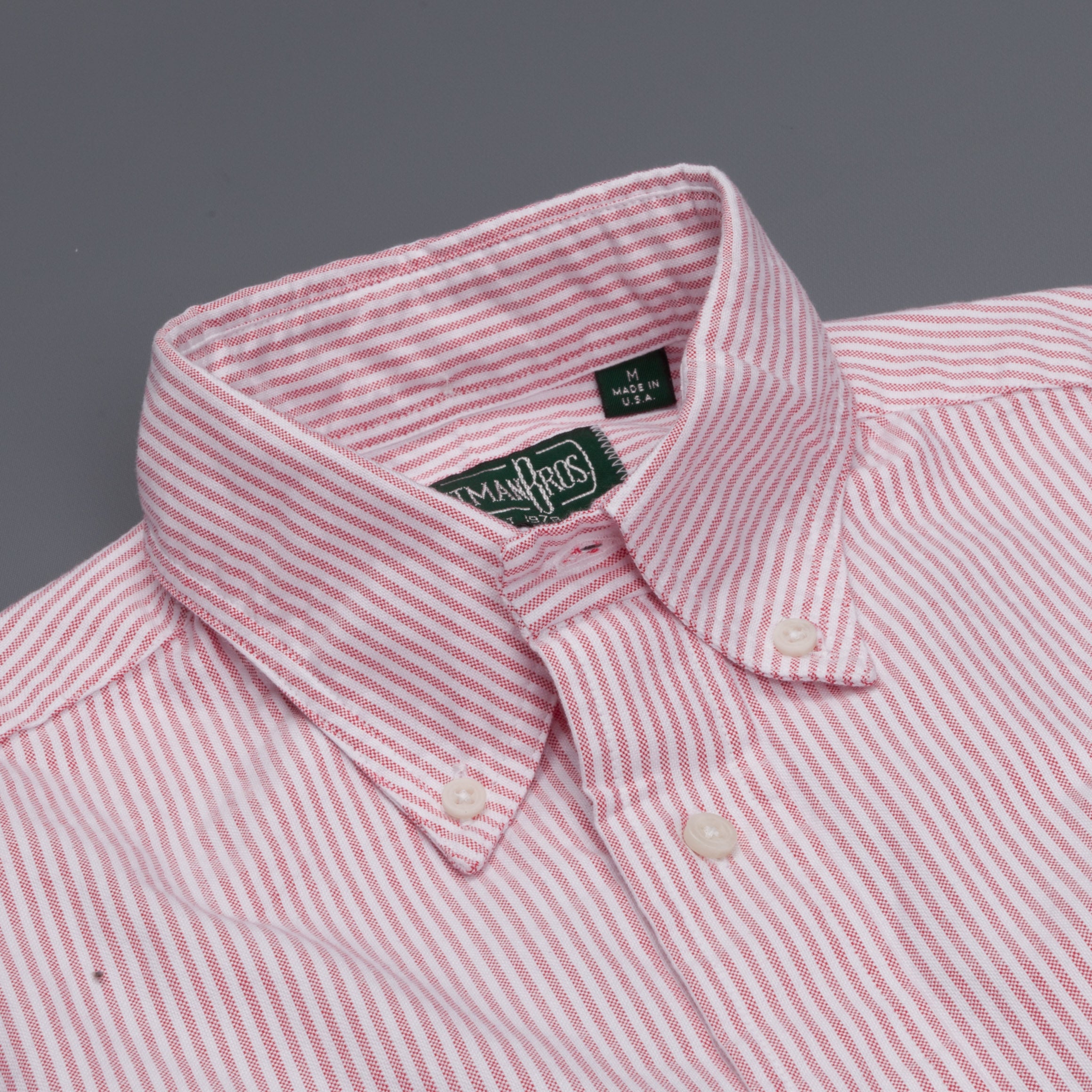 Gitman Vintage Button down shirt pink striped