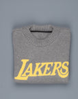 The Elder Statesman NBA sweater  LA lakers medium grey yellow