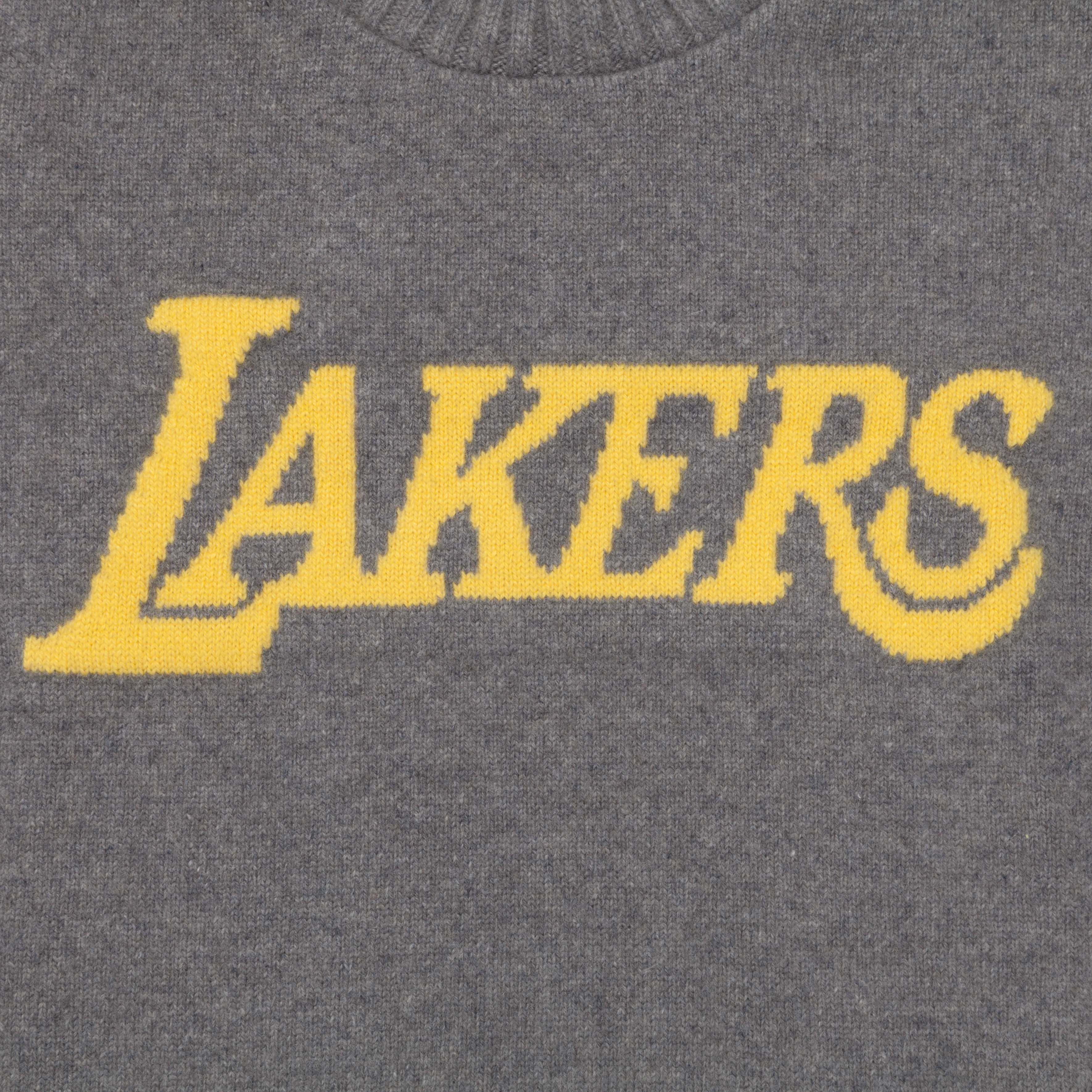 The Elder Statesman NBA sweater LA lakers medium grey yellow