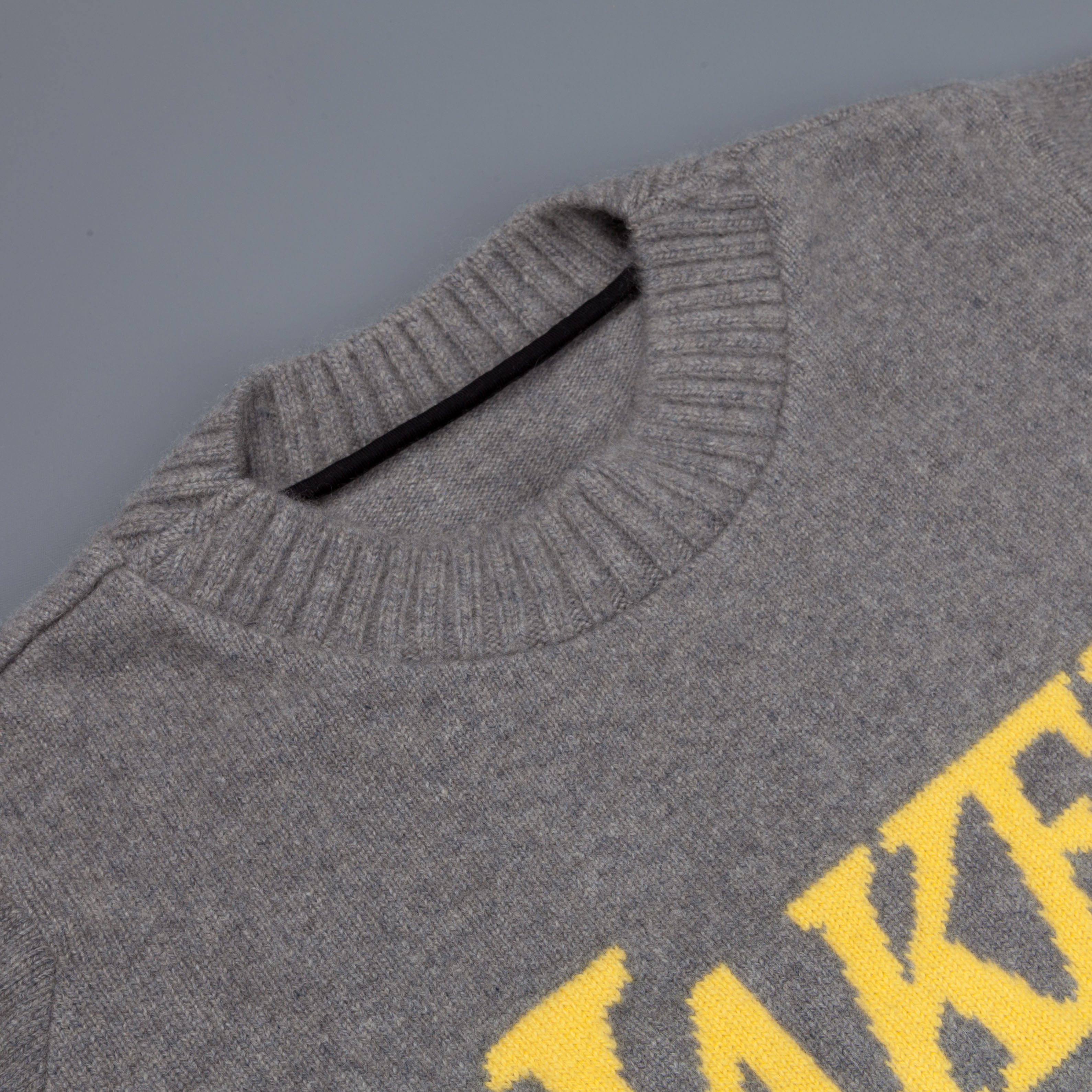The Elder Statesman NBA sweater LA lakers medium grey yellow The Elder Statesman NBA sweater LA lakers medium grey yellow
