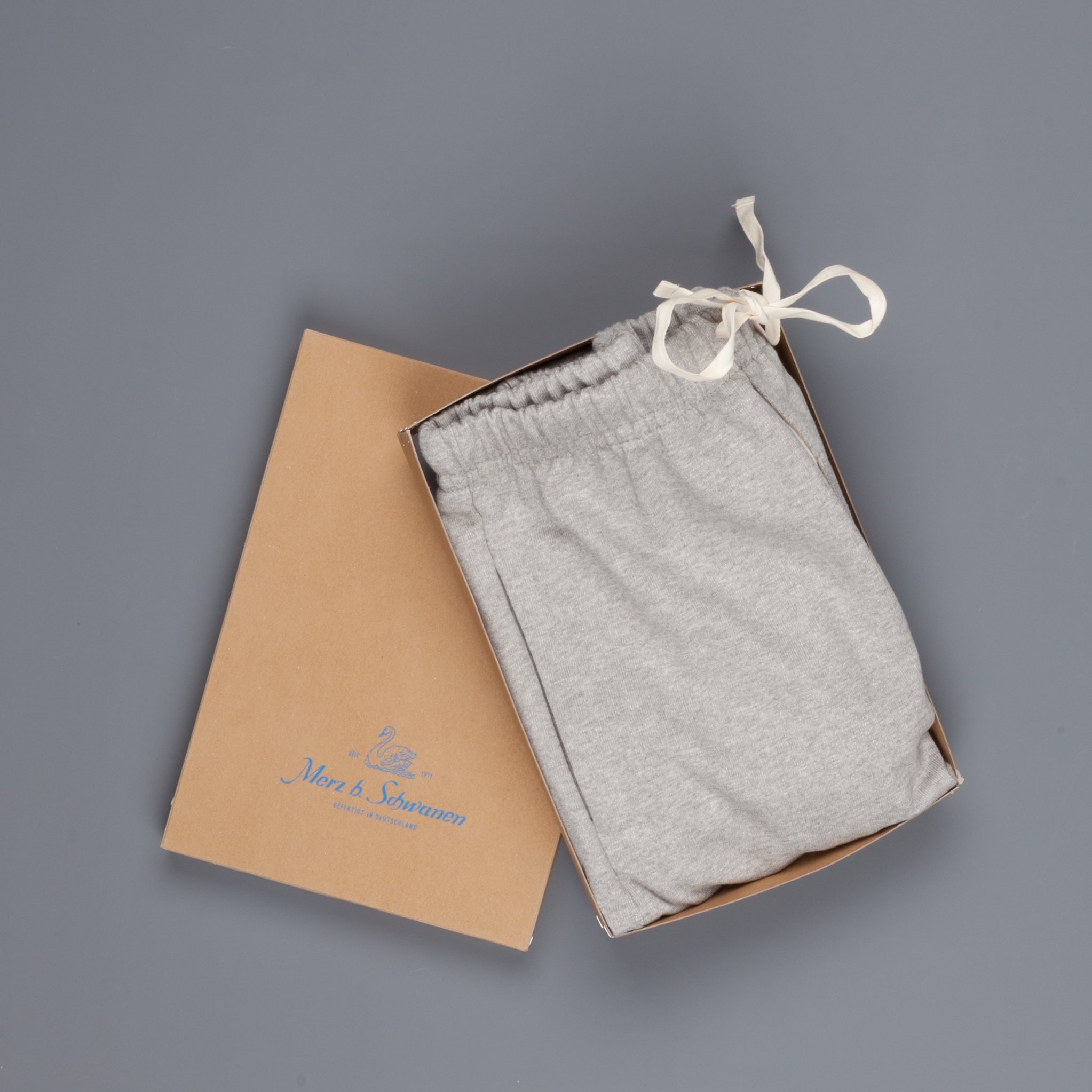 Merz B Schwanen Sweatpants 3S50 open leg Grey Melange