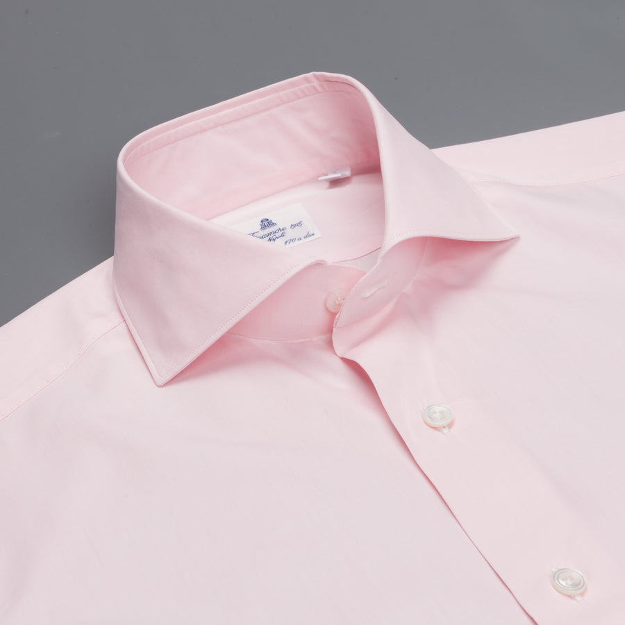 Finamore Napoli shirt Collar Eduardo GIZA 45 Pink Poplin