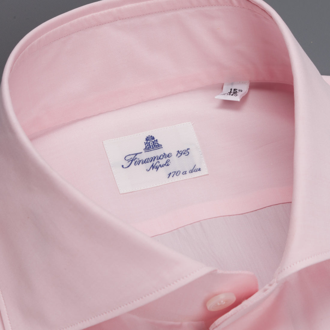 Finamore Napoli shirt Collar Eduardo GIZA 45 Pink Poplin