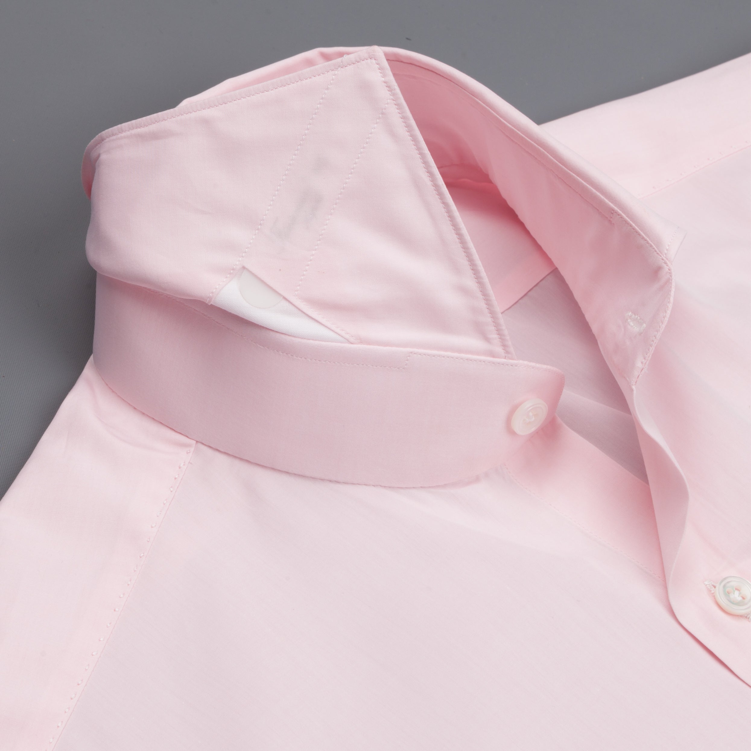 Finamore Milano shirt Collar Eduardo GIZA 45 Pink Poplin