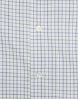Finamore Milano shirt Collar Lucio Tattersall check blu/oliva