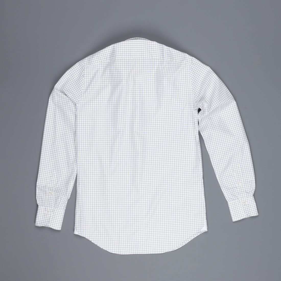 Finamore Milano shirt Collar Lucio Tattersall check blu/oliva