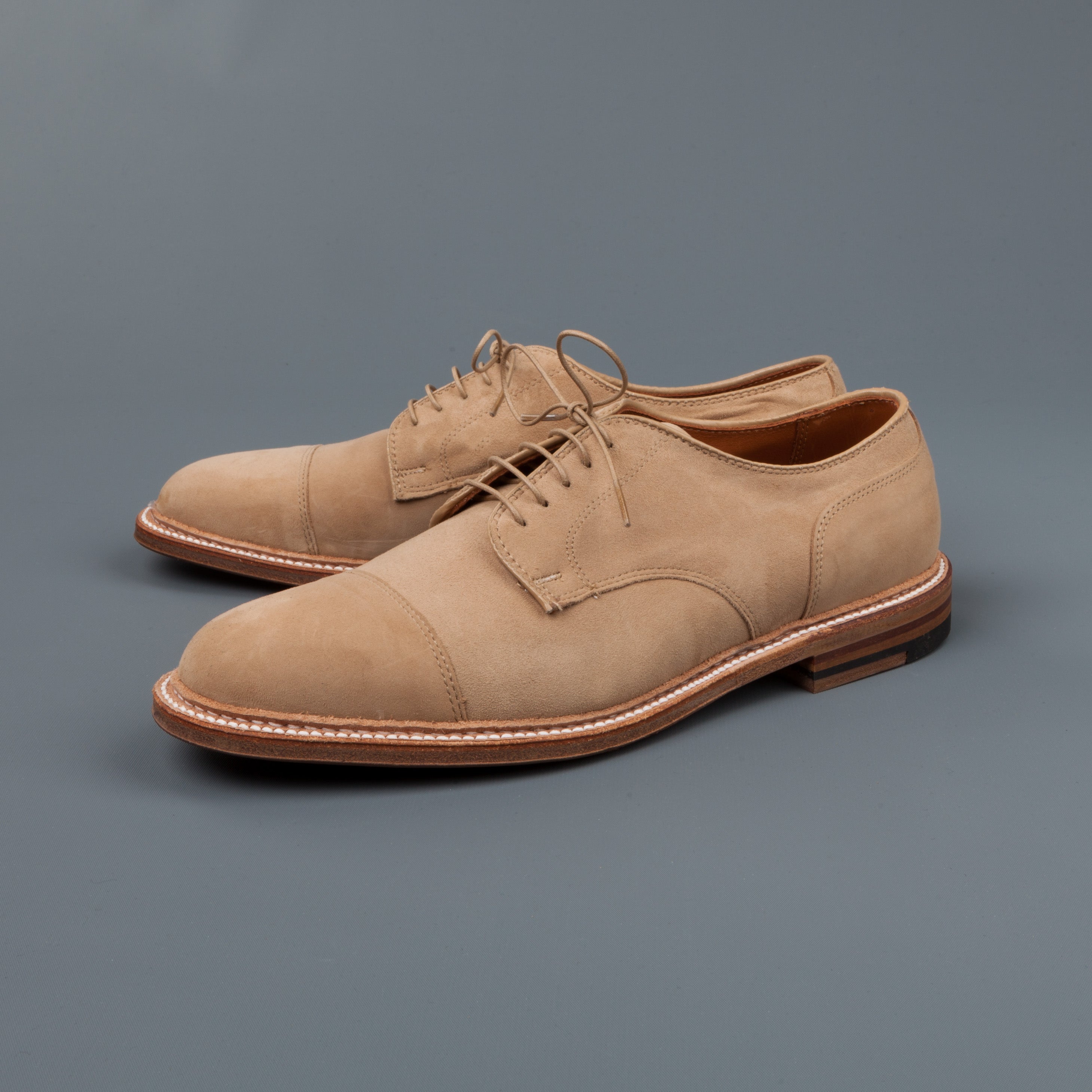 Frans Boone × Alden Tan Suede Cap Toe Blucher