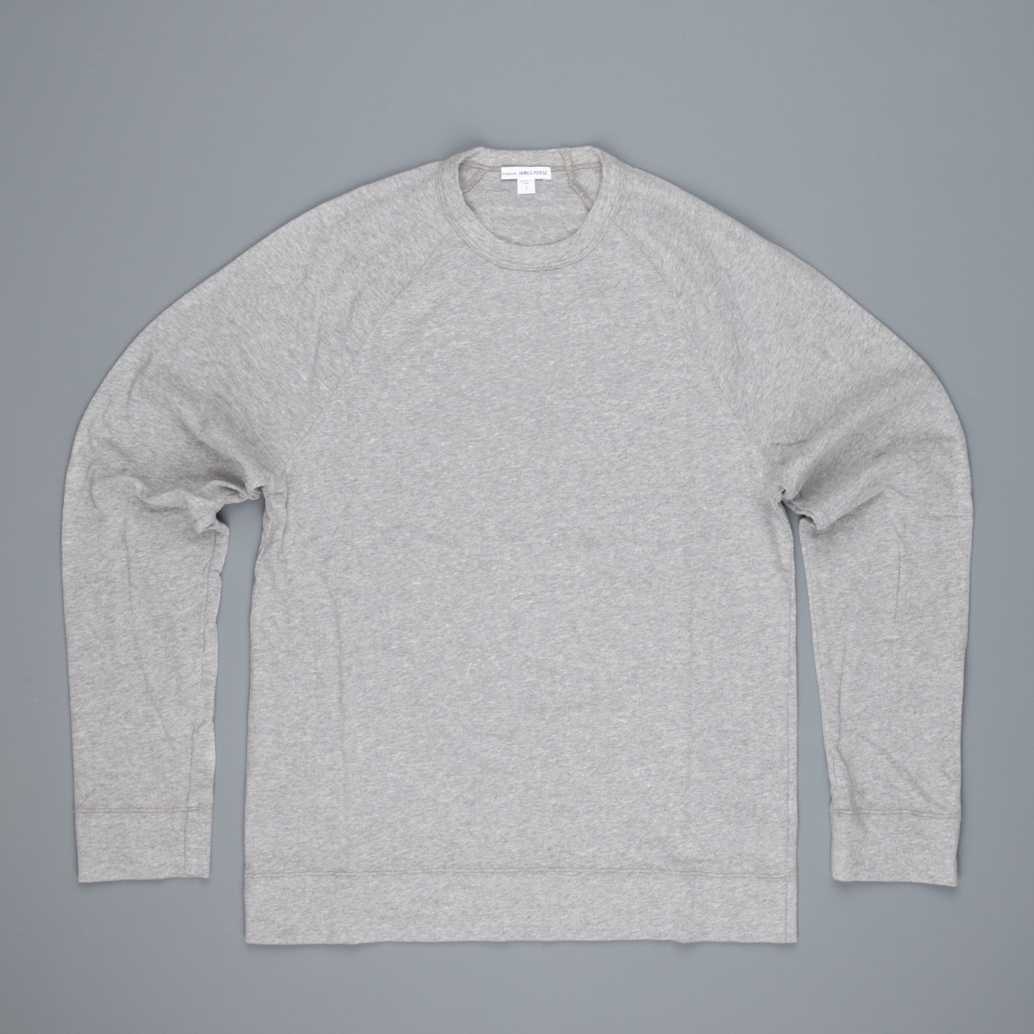 James Perse Suede Jersey Raglan heather grey