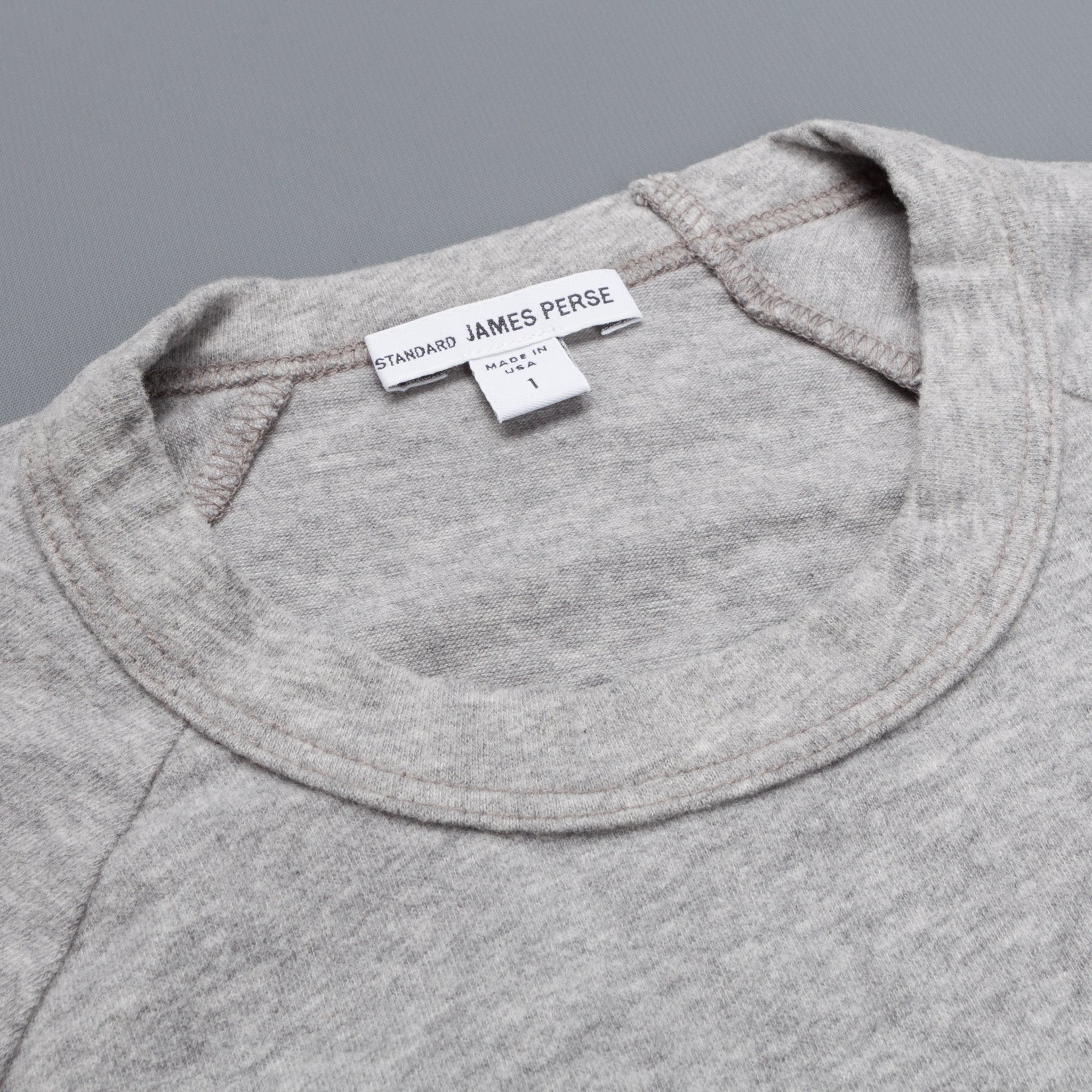 James Perse Suede Jersey Raglan heather grey