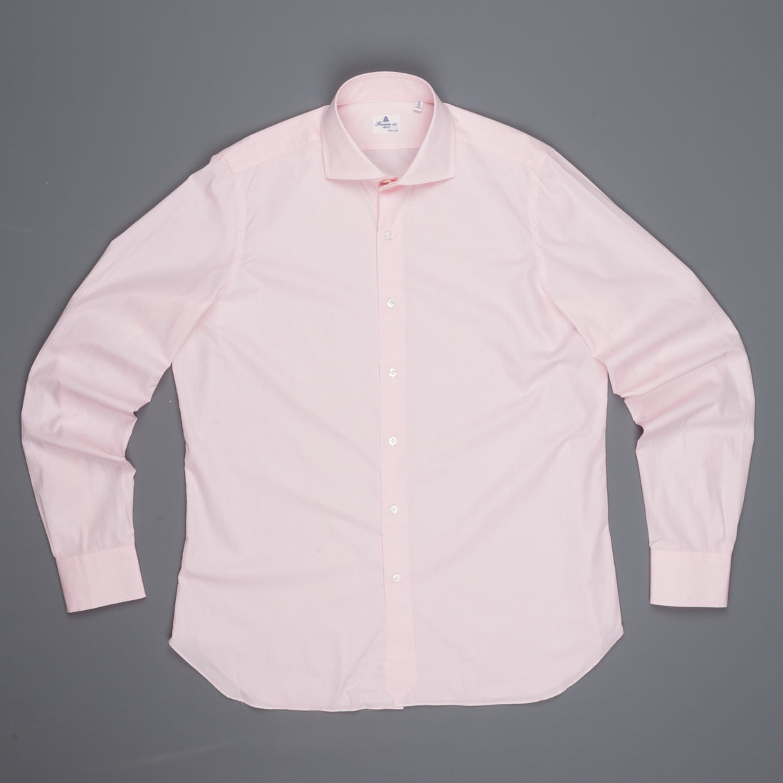 Finamore Napoli shirt Collar Eduardo GIZA 45 Pink Poplin