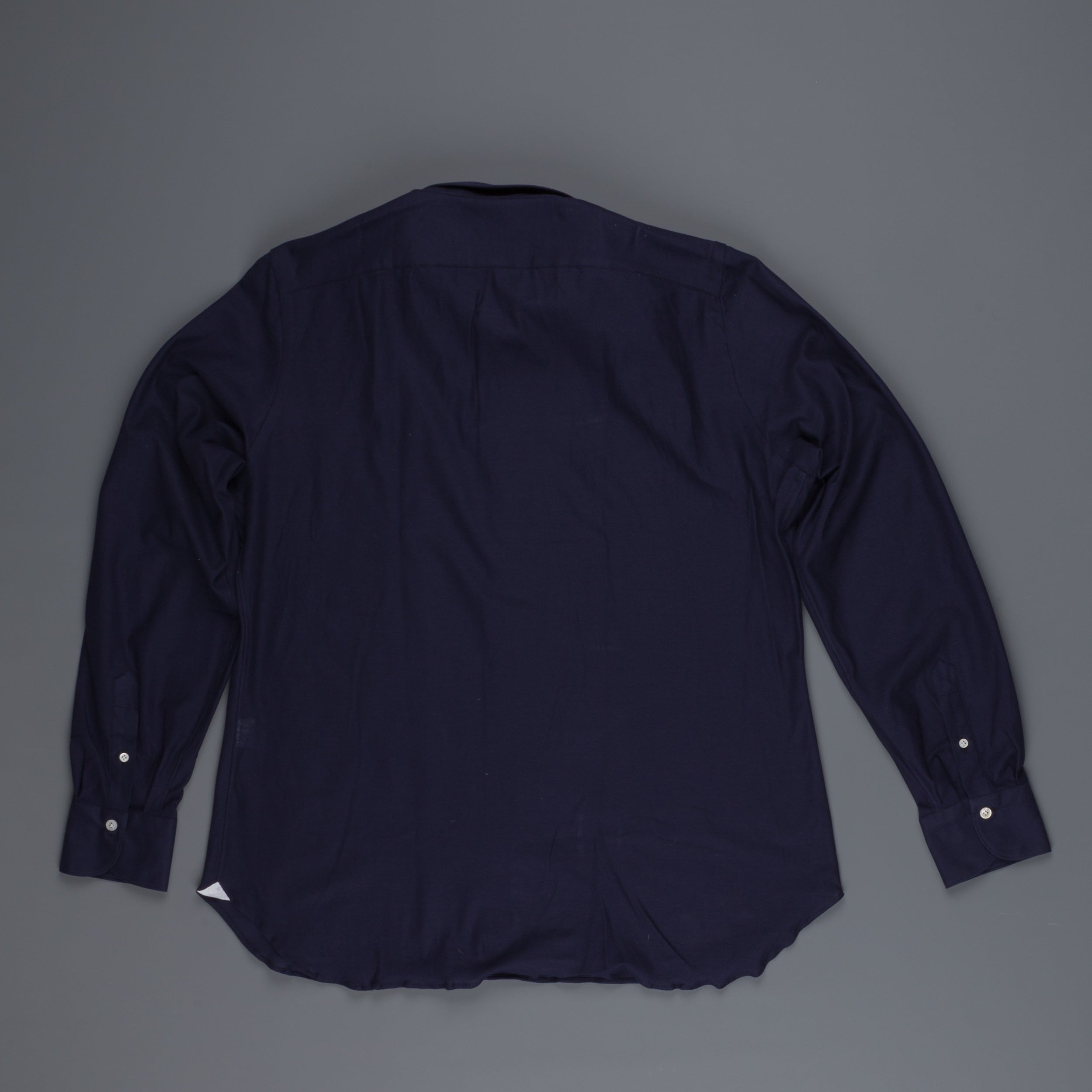 Finamore Ottawa Shirt Sergio Collar Stretch Piquet Navy